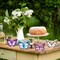 4-Piece Spring & Summer Butterfly Wooden Signs – Double-Sided Tiered Tray & Farmhouse Table Decor